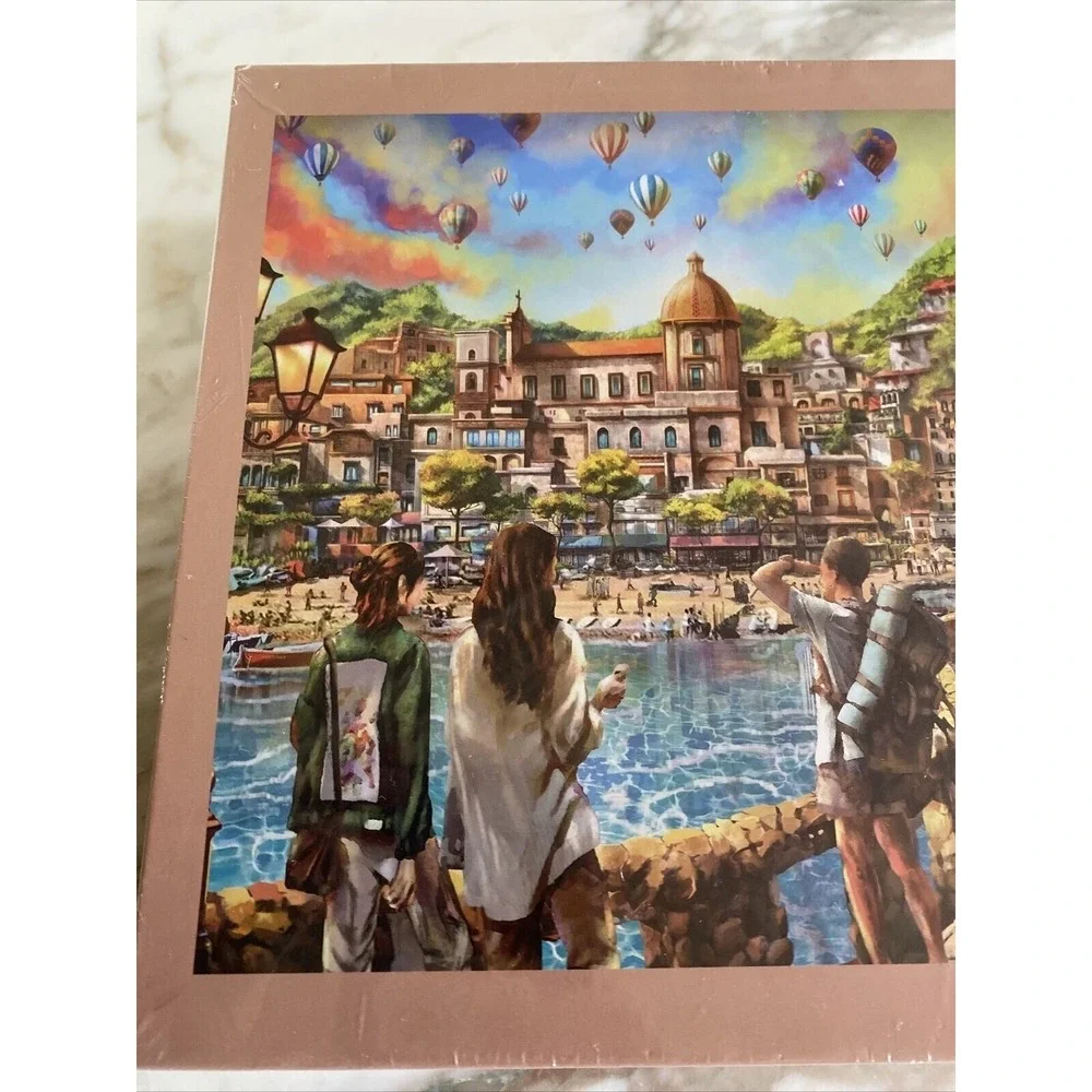 Little Tigger 1000pc Jigsaw Puzzle Hot Air Balloons Vacation Resort New Sealed